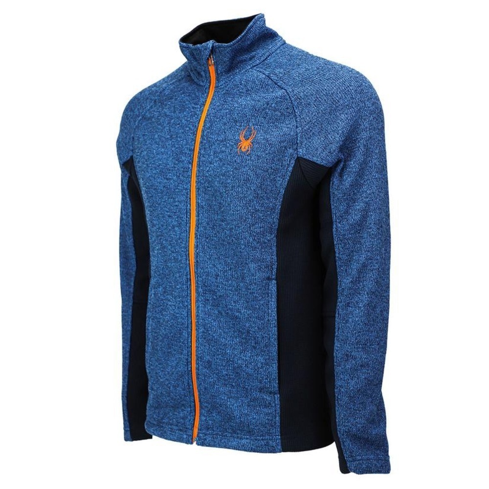 New Spyder Men's Constant Full Zip Sweater Blue​ - Picture 2 of 5